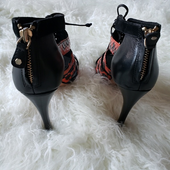 Rebecca Minkoff orange black pumps - Picture 5 of 5